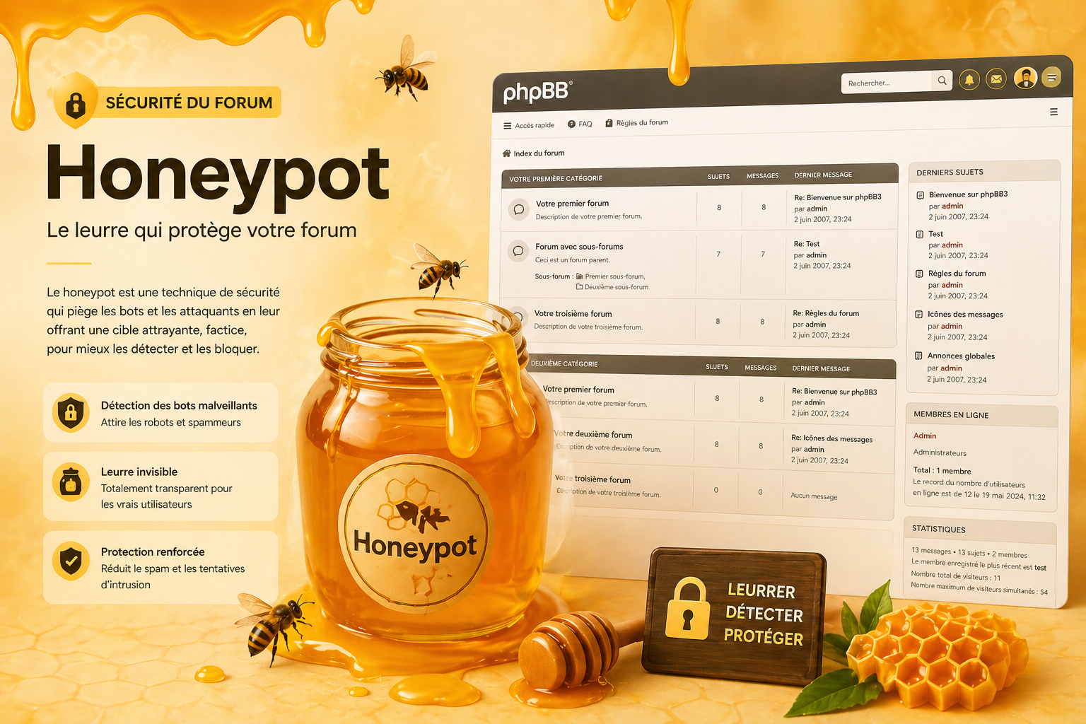 Blocage des mauvais robots (Honeypot)